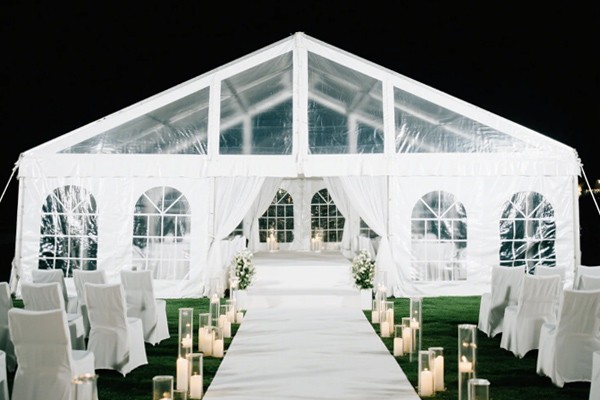 Pure White Transparent Wedding Tent