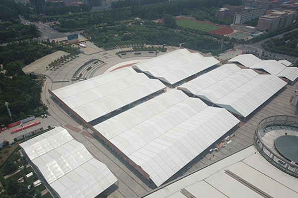 White PVC Fabric and Aluminum Alloy Office Meeting Event Exhibition Party Tent